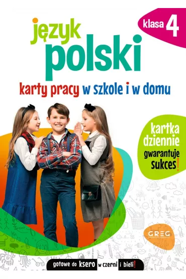 J�zyk polski. Karty pracy w szkole i w domu. Klasa 4 - Karolina  Cichocka