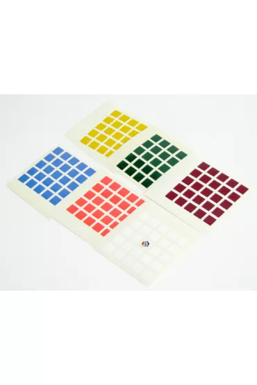 Naklejki z logo Rubik na kostk� 5x5x5