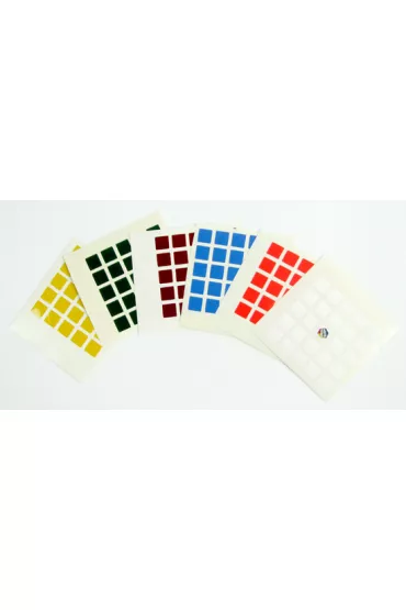 Naklejki z logo Rubik na kostk� 5x5x5