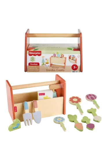 Fisher-Price Drewniana skrzynka z kwiatami Mattel