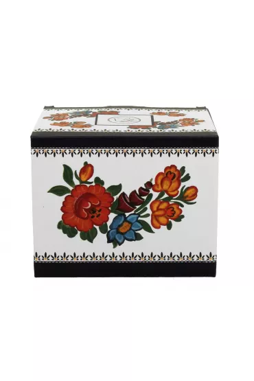 Duo Sp. z o.o. Porcelanowy kubek baryka kwiaty Etno 430 ml