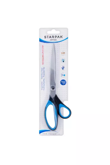 Starpak No�yczki z gumowymi r�czkami 25,5 cm
