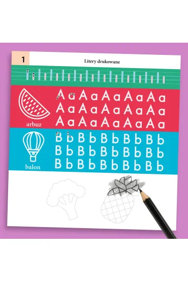 Multisensoryczna kaligrafia. Litery drukowane - Anna Borchard