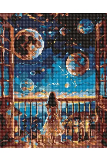 Ideyka Diamentowa mozaika - Marzycielska noc 40x50cm