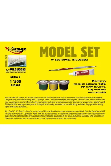 Statek M/S Pi�sudski S9 850092 Mirage Hobby
