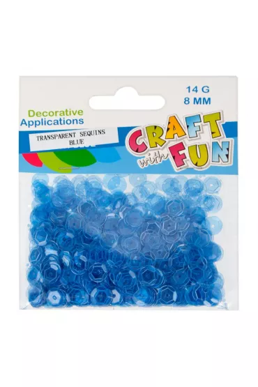 Craft with Fun Cekiny transparentne 8mm, 14g