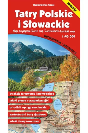 Tatry Polskie i Sowackie. Mapa turystyczna