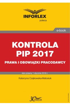 eBook KONTROLA PIP 2017 prawa i obowizki pdf