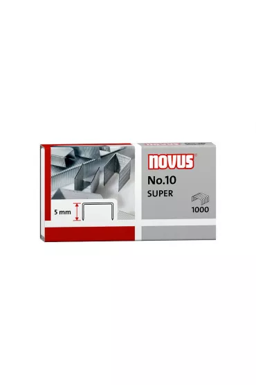 Novus Zszywacz E15 czerwony + 200 zszywek No.10