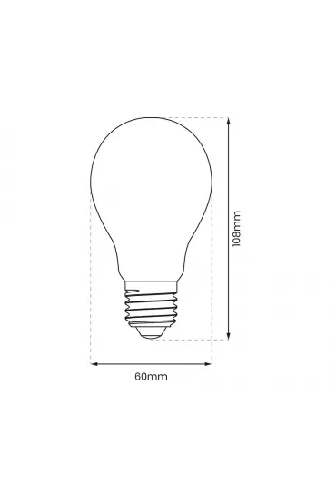 Eko-light arwka Filamentowa LED 8W A60 E27 Neutralna 4000K