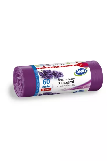 Stella Worki na �mieci z uszami o zapachu lawendy 60 L 16 szt.