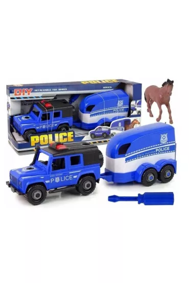 Auto policyjne z przyczep� i konikiem Toys Pawe� Wojda