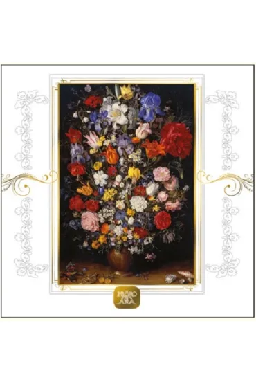 DaVinci Karnet Kwiaty B-2W 515 001 + koperta 16 x 16 cm