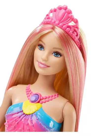 Barbie Barbie T�czowa Syrenka Lalka DHC40 Mattel