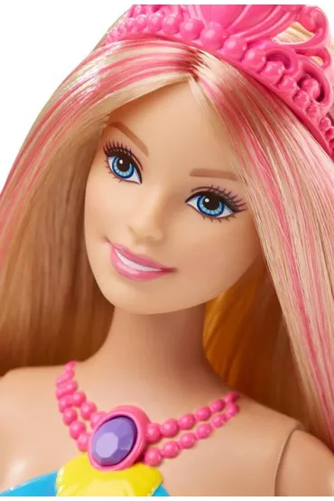 Barbie Barbie T�czowa Syrenka Lalka DHC40 Mattel
