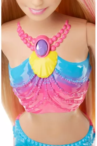 Barbie Barbie T�czowa Syrenka Lalka DHC40 Mattel