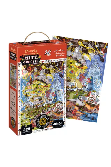 Puzzle obserwacyjne 425 el. Mity greckie Bright Junior Media