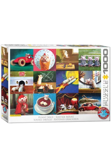 Puzzle 1000 el. �mieszne myszy Eurographics