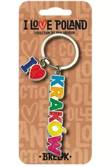 Pan Dragon Brelok I love Poland Krak�w ILP-BRE-B-KR-06