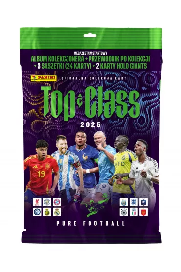 Megazestaw startowy Top Class 2025 Pure Football Panini