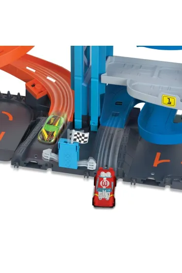 Hot Wheels. City Wy�cigowa wie�a z transformacj�. Zestaw HKX43 Mattel