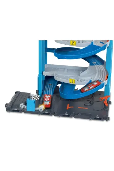 Hot Wheels. City Wy�cigowa wie�a z transformacj�. Zestaw HKX43 Mattel