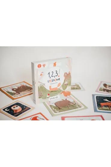 Puzzle Wspomagajki 1,2,3! Uk�adam Zwierz�ta w lesie Smart Kids Media