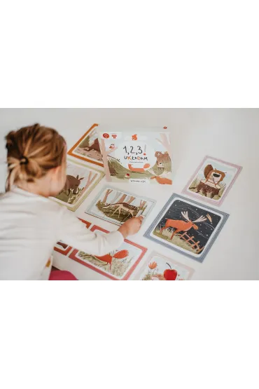Puzzle Wspomagajki 1,2,3! Uk�adam Zwierz�ta w lesie Smart Kids Media