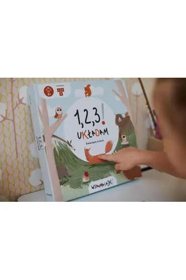 Puzzle Wspomagajki 1,2,3! Uk�adam Zwierz�ta w lesie Smart Kids Media