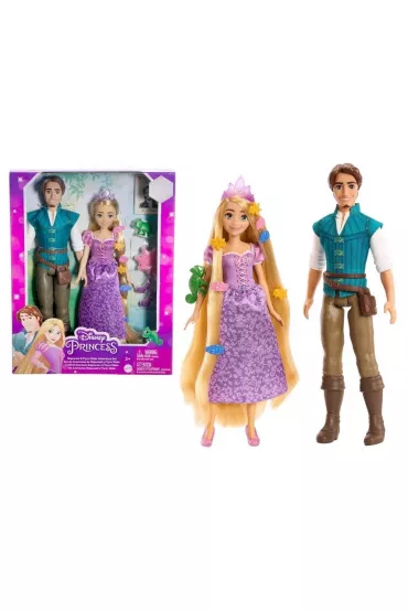 Disney Princess. Lalka Roszpunka i Flynn HLW39 Mattel