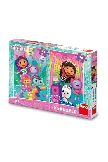 Puzzle Koci Domek Gabi Disco Party 2w1 Dino Toys