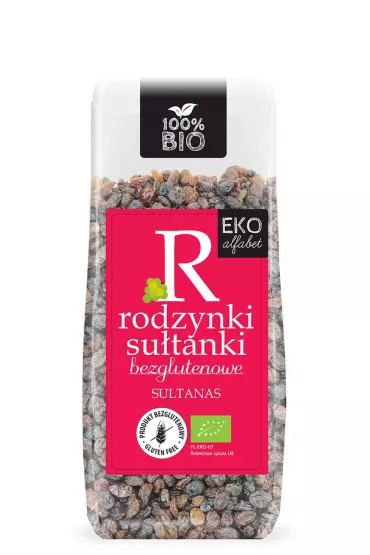 Eko Alfabet Rodzynki su�tanki bezglutenowe 200 g Bio