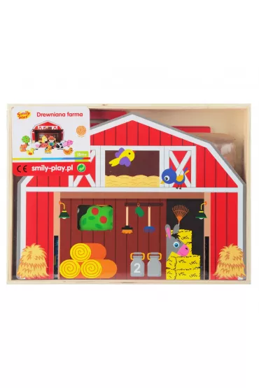 Farma drewniana z akcesoriami SMILY PLAY SPW84946