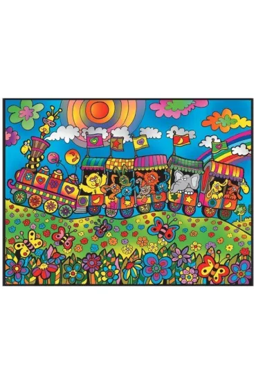 Kolorowanka welwetowa 47x35cm Poci�g