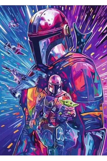 Puzzle 500 el. 2D Star Wars The Mandalorian Ravensburger