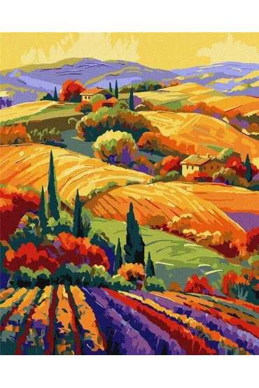 Ideyka Malowanie po numerach - Kolorowy krajobraz 40x50cm