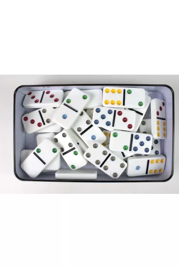 Domino sz�stkowe (klasyczne) Deluxe w puszce