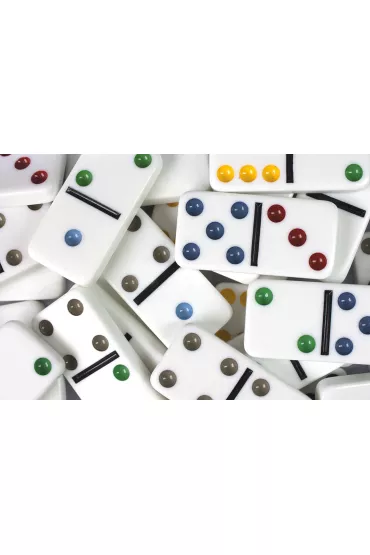 Domino sz�stkowe (klasyczne) Deluxe w puszce
