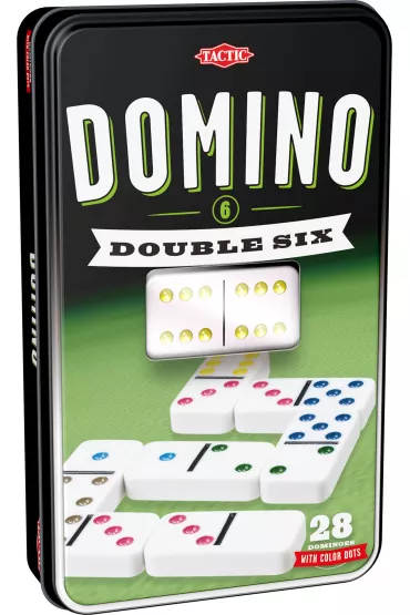 Domino sz�stkowe (klasyczne) Deluxe w puszce