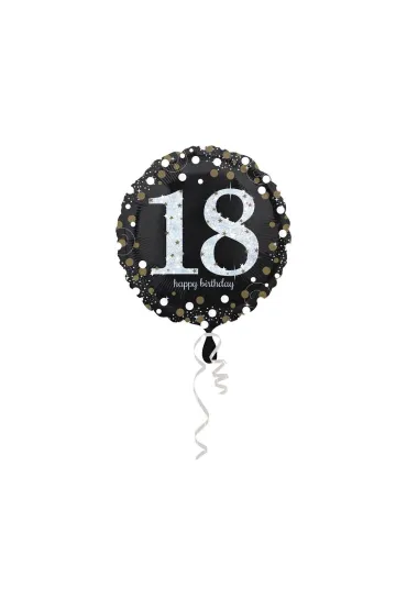 Amscan Balon foliowy 18 urodziny okr�g�y 43cm