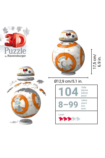 Puzzle 99 el. 3D Star Wars BB-8 Ravensburger