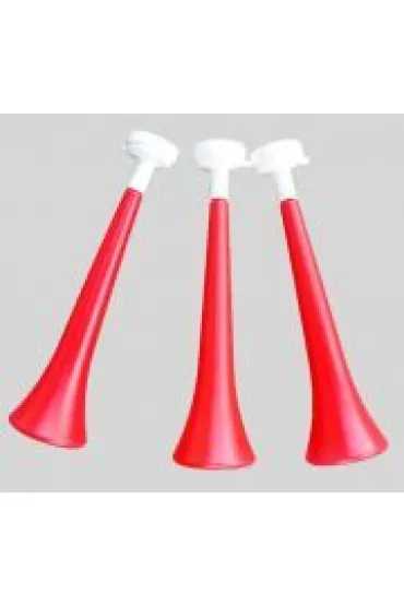 Arpex Tr�bka kibica 31 cm plastikowa bia�o-czerwona