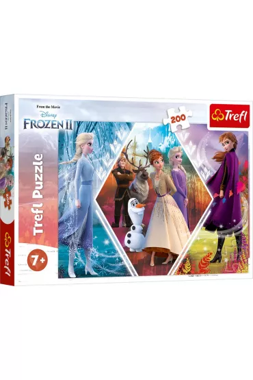Puzzle 200 el. Siostry w Krainie Lodu. Frozen 2 Trefl