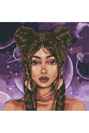 Ideyka Diamentowa mozaika - Widok przestrzeni 40x40cm