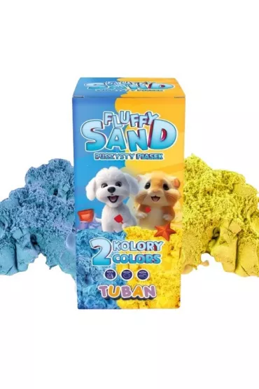 Fluffy Sand 2x70g niebieski/��ty Tuban