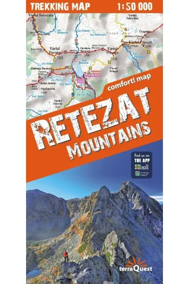 Retezat Retezat Mountains laminowana mapa trekkingowa 1:50 000 2024