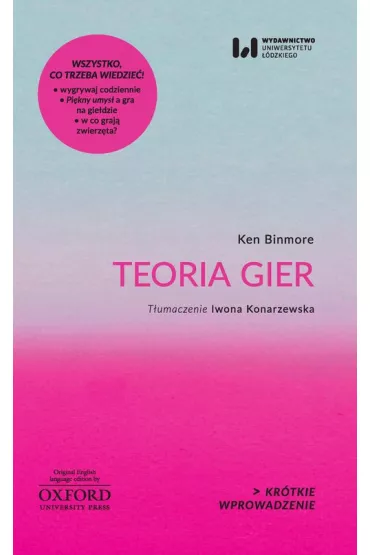 Teoria gier - Ken Binmore