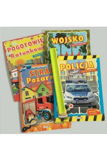 Bezpiecze�stwo Zestaw 4 ksi��eczki + opaska odblaskowa