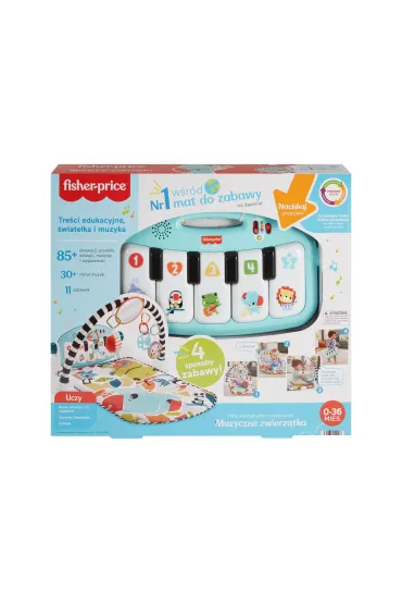 Fisher-Price. Mata edukacyjna z pianinkiem Mattel