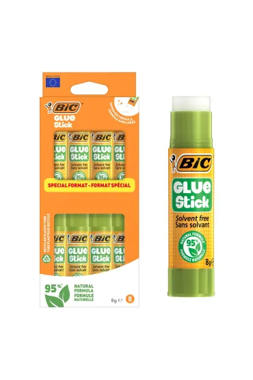 Klej BIC Glue Stick 95% ECOlustions 8g 8szt.